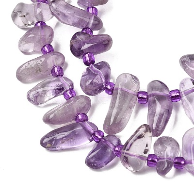 Natural Amethyst Beads Strands G-L649-D05-02-1