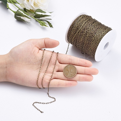 Brass Cable Chains CHC028Y-AB-1