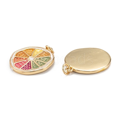 Brass Enamel Pendants KK-A155-01G-1