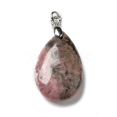 Natural Rhodonite Pendants G-H286-04P-04-1