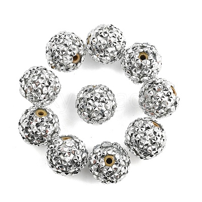 10Pcs Opaque Acrylic Beads OACR-YW0003-35B-1