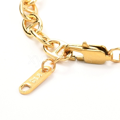 Brass Mariner Link Chains Bracelet BJEW-JB06986-1