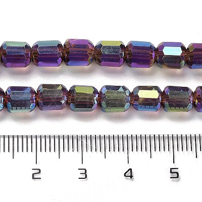 Electroplate Glass Beads Strands EGLA-D030-19E-1