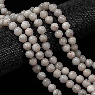 Natural White Crazy Lace Agate Bead Strands X-G-D840-55-8mm-1