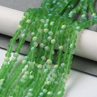 Transparent Glass Beads Strands EGLA-A034-T4mm-MB11-1