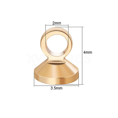 Brass Pendant Bails KK-BC0003-85G-1