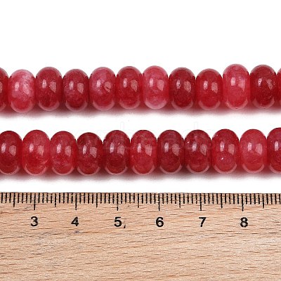Dyed Natural White Jade Beads Strands G-G107-A43-01-1