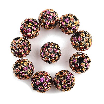 10Pcs Opaque Acrylic Beads OACR-YW0003-35C-1