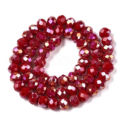 Electroplate Glass Beads Strands LS-EGLA-A044-P8mm-B15-1