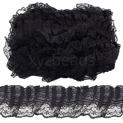 20M Polyester Pleated Lace Trim OCOR-HY0001-20B-1