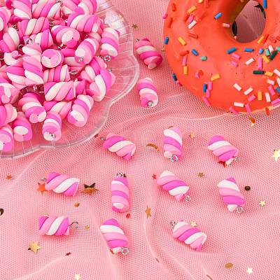 Handmade Polymer Clay Charms X-CLAY-T016-83F-1