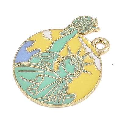 Alloy Enamel Pendants FIND-E054-06A-1