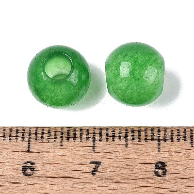 Natural White Jade European Beads G-Q607-01A-08-1
