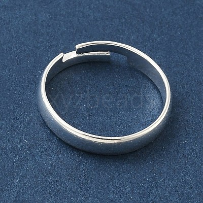 Adjustable Brass Finger Rings Components KK-K414-09S-1