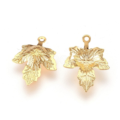 Autumn Theme 304 Stainless Steel Pendants X-STAS-G176-38G-1