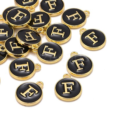 Golden Plated Alloy Charms X-ENAM-S118-02F-1