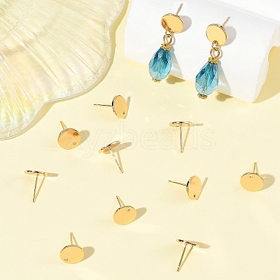 SHEGRACE Brass Stud Earring Findings XGRQ64621-857G-1
