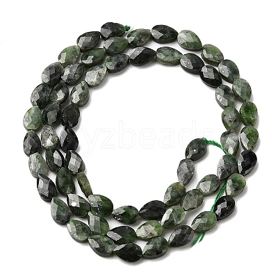 Natural Green Diopside Beads Strands G-B159-A17-1