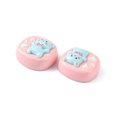 Opaque Cute Cartoon Resin Cabochons CRES-O006-06D-1