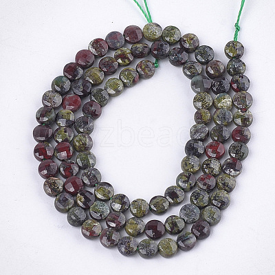 Natural Dragon Blood Beads Strands G-S354-33-1