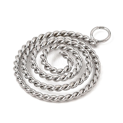 304 Stainless Steel Pendants SA-CBADAF9-01G-1