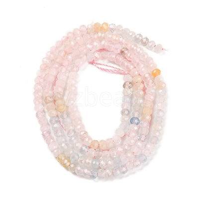 Natural Morganite Beads Strands G-F770-D04-02-1
