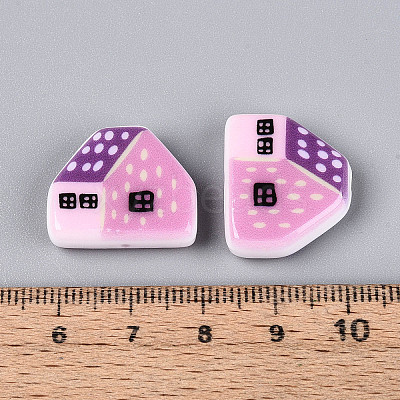 Printed Opaque Resin Beads RESI-N043-09B-01-1