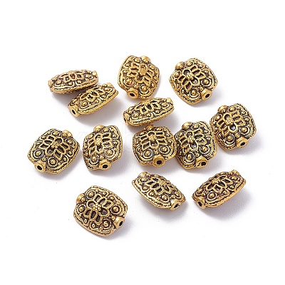 Tibetan Style Alloy Rectangle Beads X-GLF5179Y-NF-1