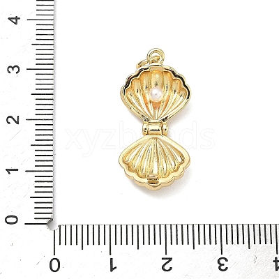 Openable Brass Pendants KK-K417-14G-1