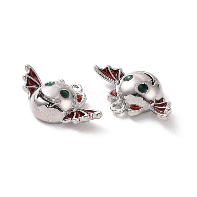 Rack Plating Alloy Enamel Pendants FIND-I037-11P-1