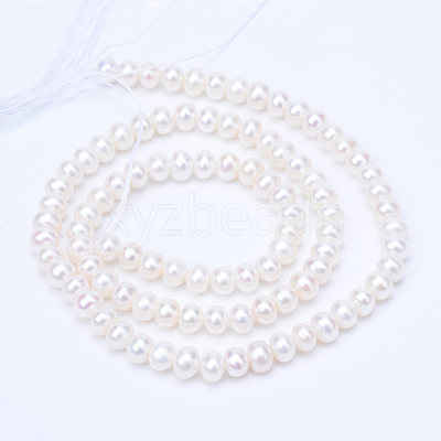 Natural Cultured Freshwater Pearl Beads Strands PEAR-R063-08-1