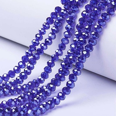 Electroplate Glass Beads Strands EGLA-A034-T2mm-A11-1