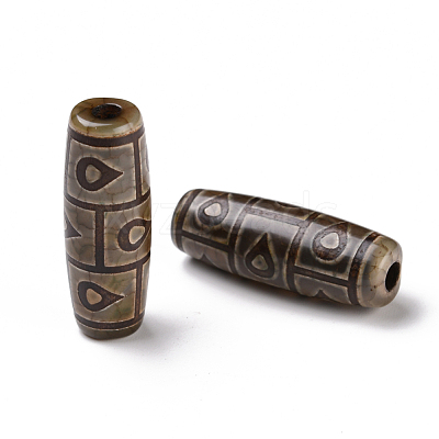 Tibetan Style dZi Beads TDZI-E004-14-1