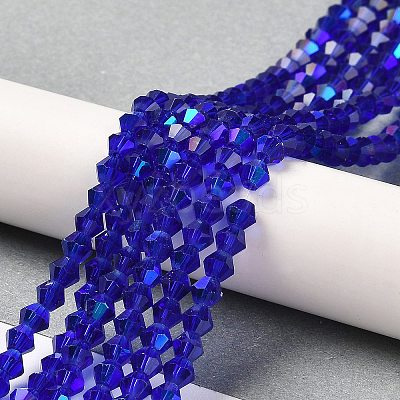 Transparent Electroplate Glass Beads Strands LS-EGLA-A039-T4mm-L06-1