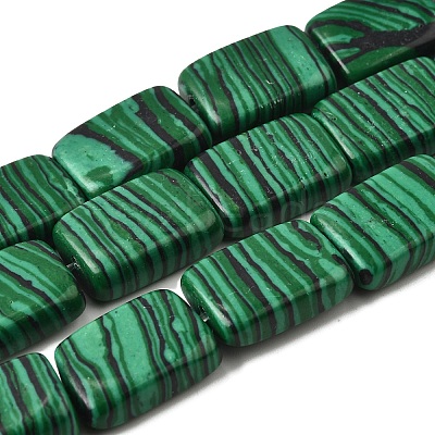 Synthetic Malachite Beads Strands G-S386-A04-1