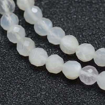 Natural White Moonstone Beads Strands G-E411-07-3mm-1