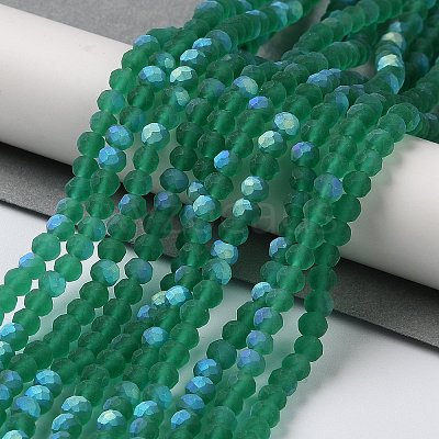 Transparent Glass Beads Strands EGLA-A034-T4mm-MB18-1