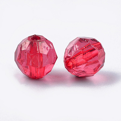Transparent Acrylic Beads X-TACR-T004-06-1