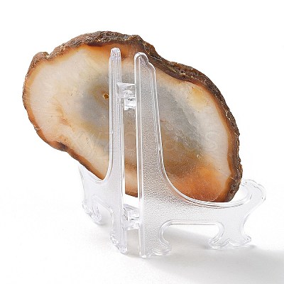 Printed Natural Agate Slice Stone Ornament DJEW-M011-02E-1