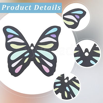 Butterfly Iron Big Pendants IFIN-CN0001-05-1