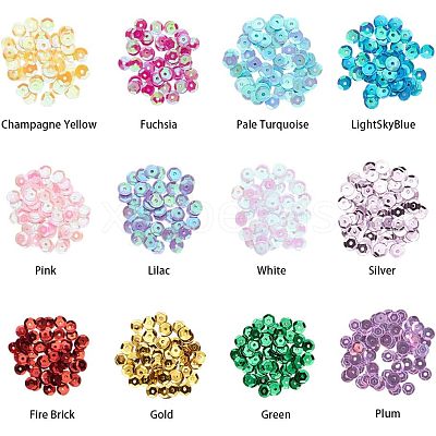 Plastic Paillette Beads PVC-NB0001-02-1