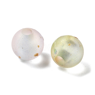 Frosted Transparent Acrylic Beads X1-OACR-F013-13A-1
