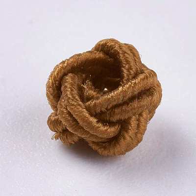 Polyester Weave Beads WOVE-K001-A15-1