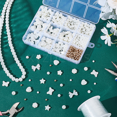 635Pcs ABS Plastic & Acrylic Imitation Pearl Beads OACR-HY0001-22-1
