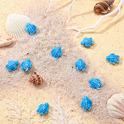 40Pcs Tortoise Handmade Porcelain Beads DIY-SC0015-62A-1