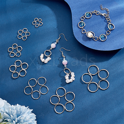 226Pcs 7 Styles 304 Stainless Steel Open Jump Rings STAS-PH0005-53-1