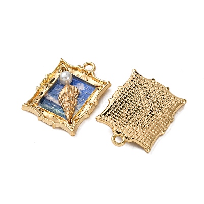 Printed Alloy Pendants ENAM-B028-13KCG-1