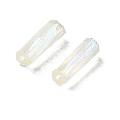 10G Ceylon Glass Twist Bugle Beads X-SEED-L012-01B-1