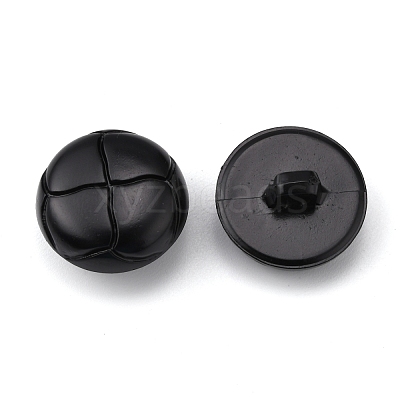 1-Hole Plastic Buttons BUTT-WH0027-03B-01-1
