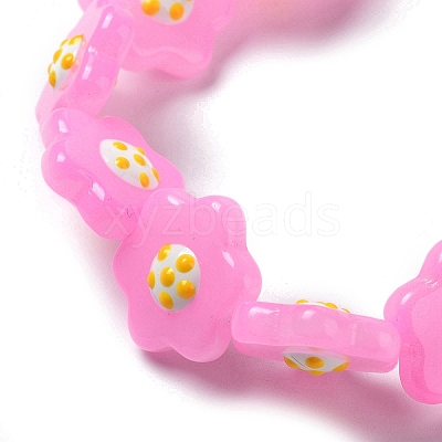 Glass Beads Strands LAMP-R145-01B-1